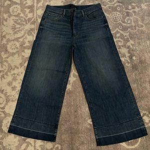 NWT Ann Taylor Womens Wide Leg Crop denim Size 6